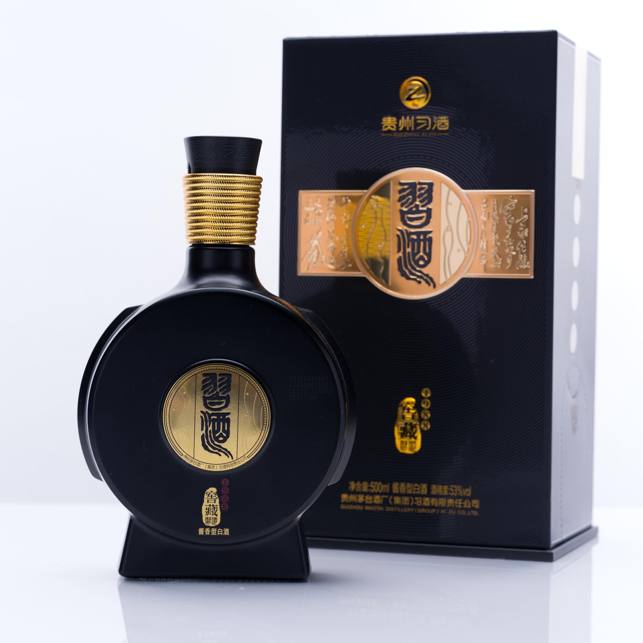 貴州習酒　中国白酒500ml アルコール度数53度箱付き Amazon.co.jp: 貴州習酒 500ml アルコール53度 箱付 中国酒 白酒 醤香